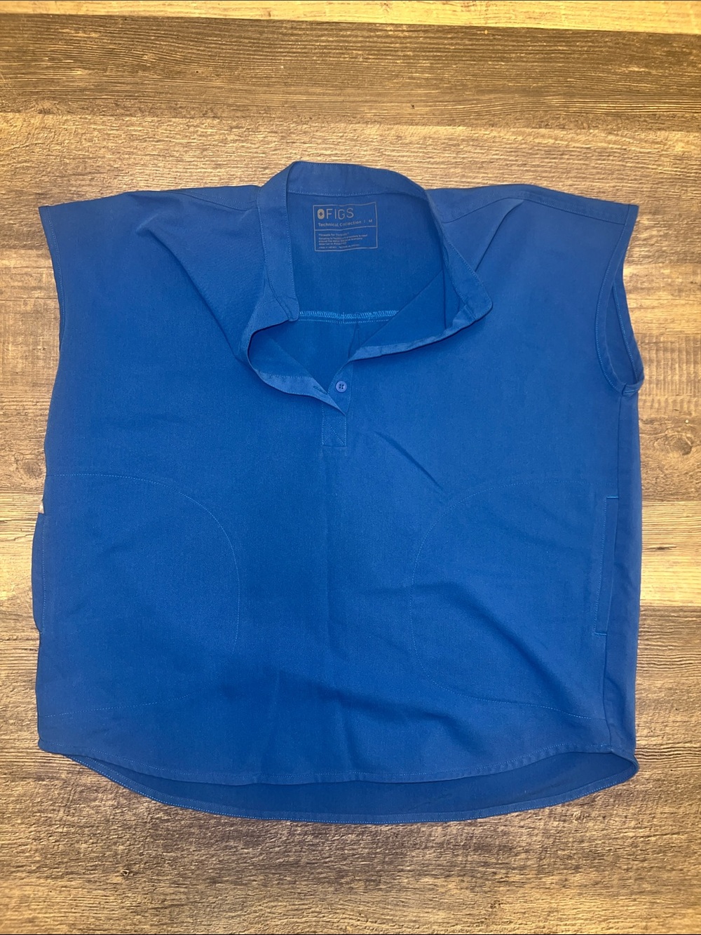 FIGS Rafaela Scrub Top Royal Blue Women’s Size Medium M
